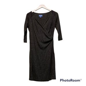 Simply vera Vera Wang gray Mock wrap dress | M